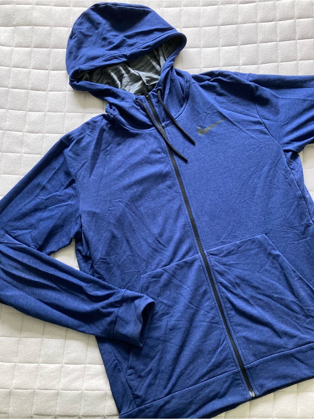 Nike Men’s Navy Blue Full-Zip Performance Hoodie